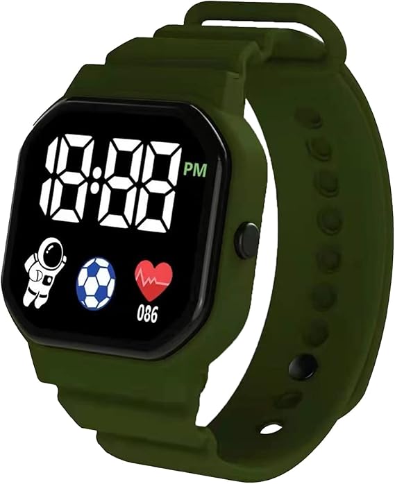 Unisex Kids' LED Spaceman Sports Watch – Shockproof Electronic Wristwatch