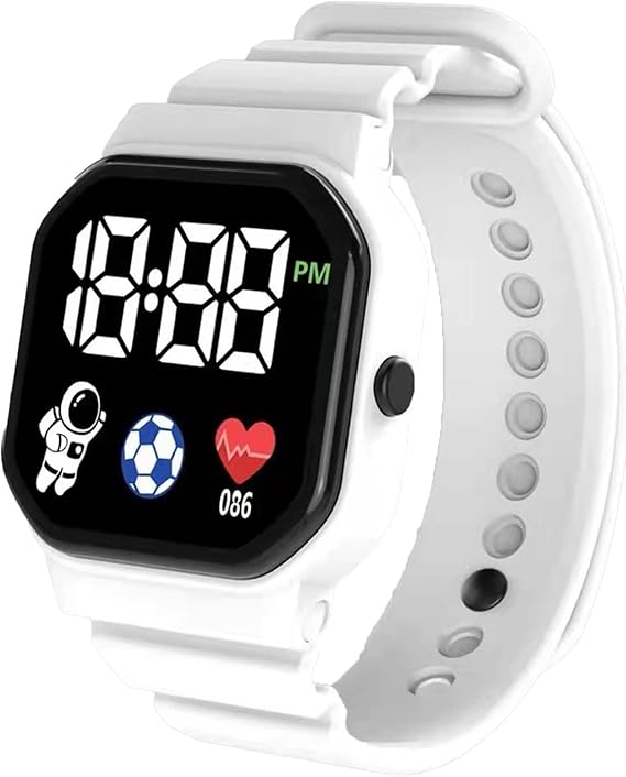 Unisex Kids' LED Spaceman Sports Watch – Shockproof Electronic Wristwatch
