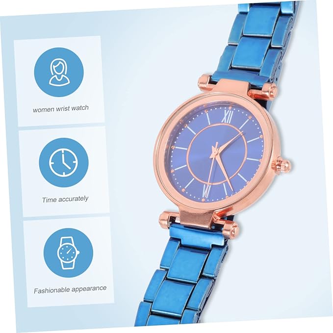 2-Piece Ladies' Fashion Quartz Watch Set with Elegant Steel Band