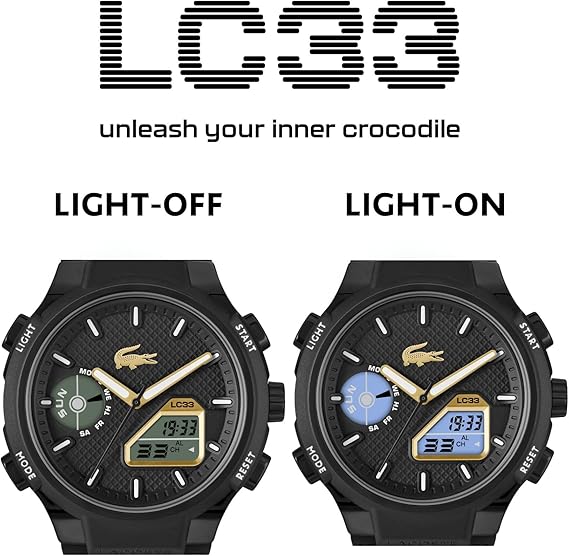 Men's 43.75mm Contemporary Sporty Watch – 10ATM Waterproof with Silicone Strap