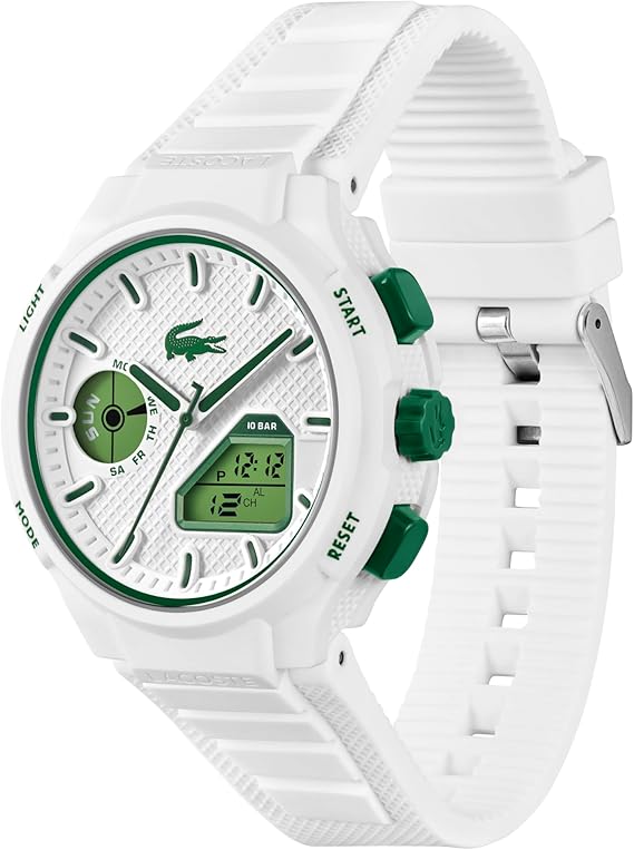 Men's 43.75mm Contemporary Sporty Watch – 10ATM Waterproof with Silicone Strap